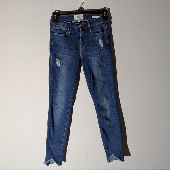 Frame Denim Le High Rise Skinny Jeans Size 25 - Picture 1 of 7
